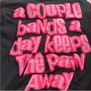 RARE pink puff ink hoodie